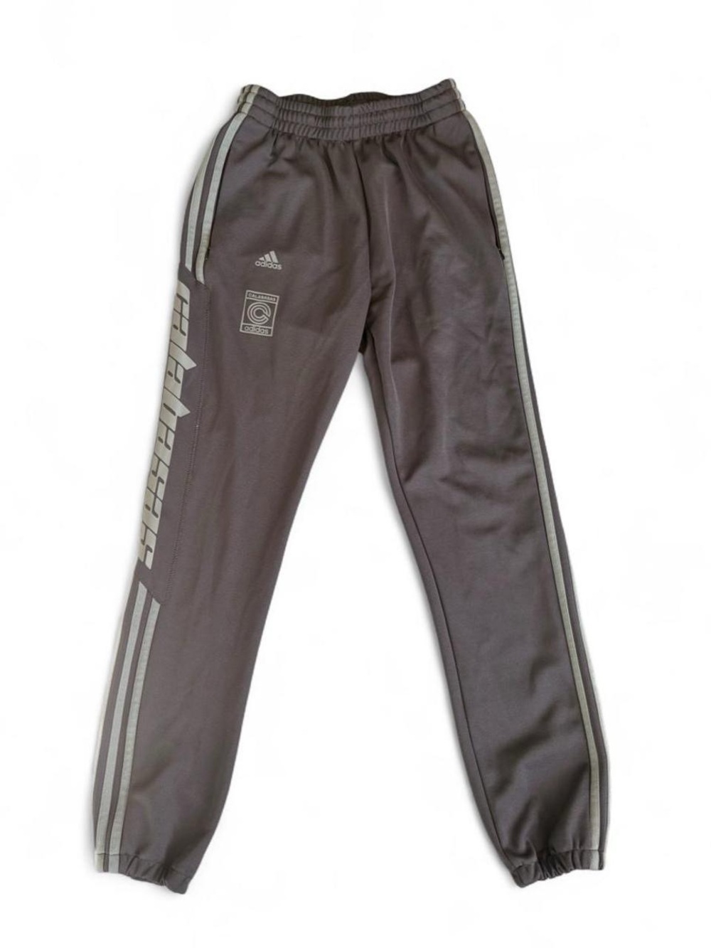 Yeezy Men's Gray Reflective-Strip Jogger Sweatpants